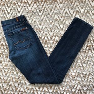 7 For All Mankind Roxanne Skinny NY Dark Jeans 27
